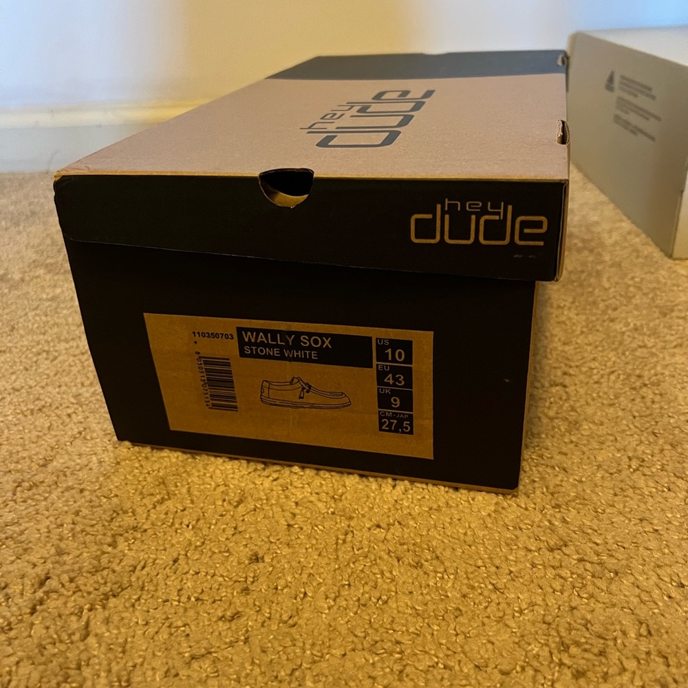Hey Dude Wally Sox Shoes - Stone White